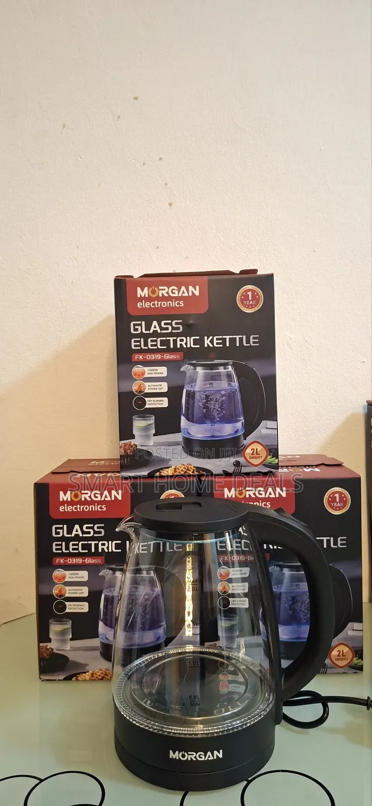 Morgan Glass Electric Kettle