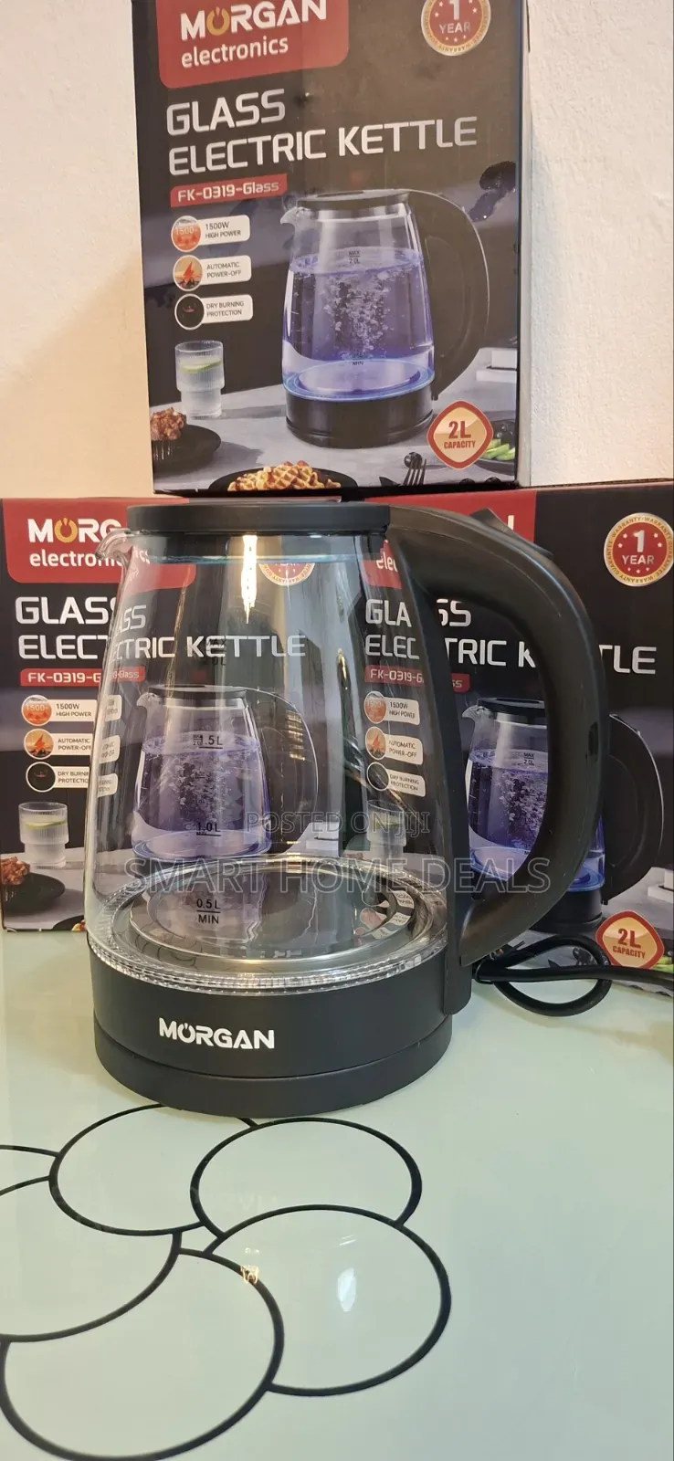 Morgan Glass Electric Kettle