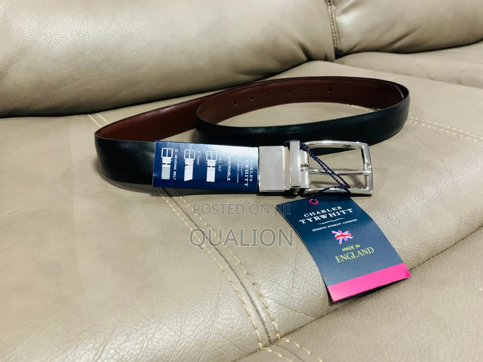 Charles Tyrwhitt Reversible Leather Belt