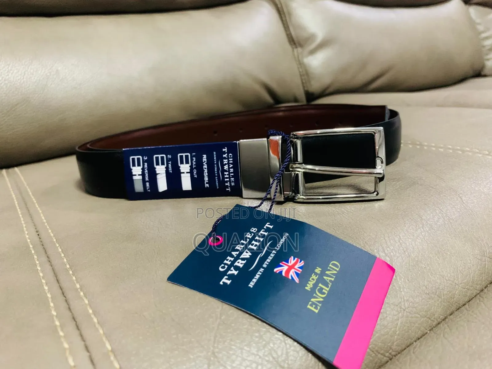 Charles Tyrwhitt Reversible Leather Belt