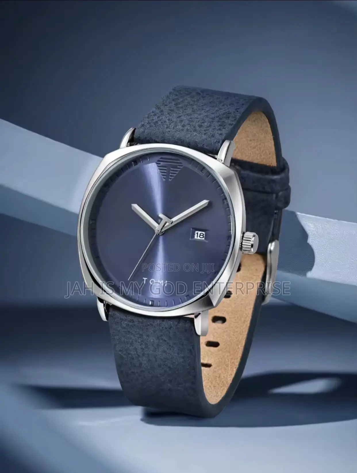 Tomi Men's Minimalist Leather Casual Quartz Watch
