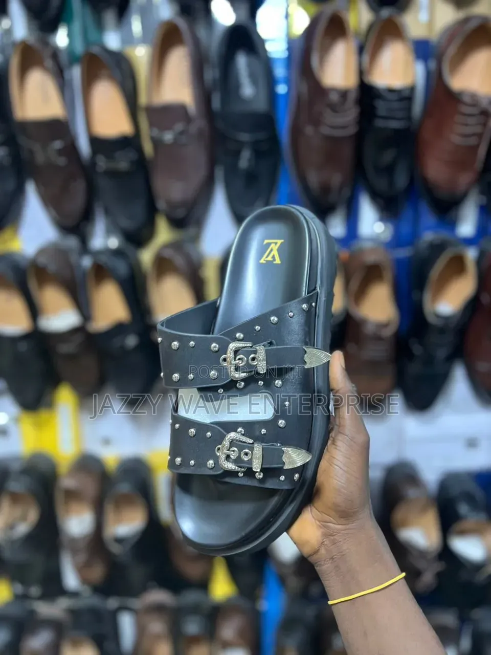 Men's Black Slipper