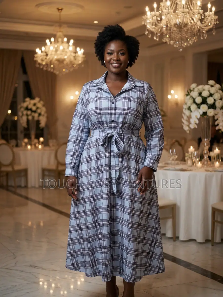 Sophia Plaid Shirt Dress