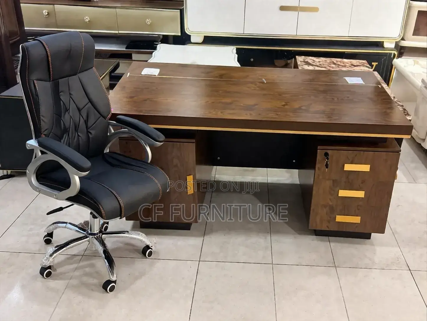 Executive Office Desk and Chair