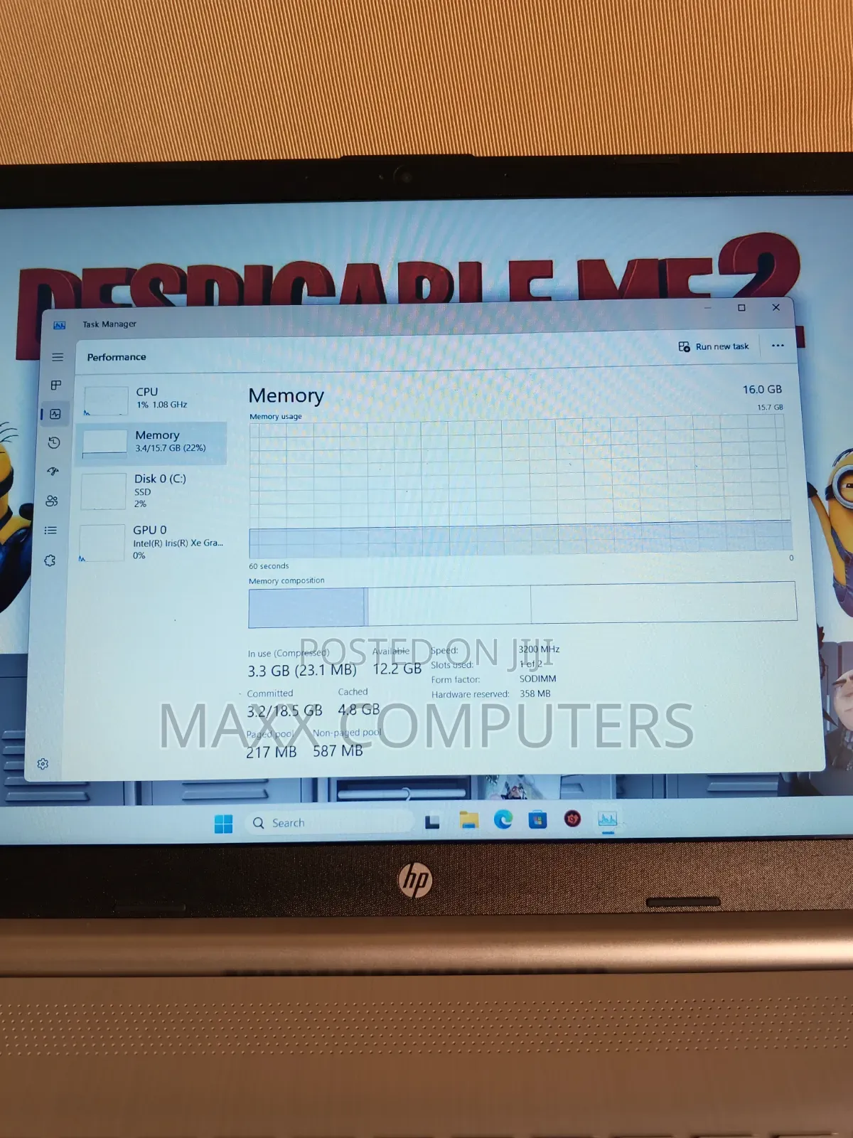 Laptop HP 15-dy2075tg 16GB Intel Core i5 SSD 512GB