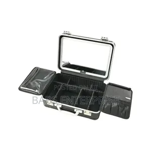 Porodo Lifestyle Travel Makeup Case With Detachable Led Mirror – Black