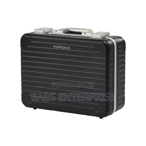 Porodo Lifestyle Travel Makeup Case With Detachable Led Mirror – Black