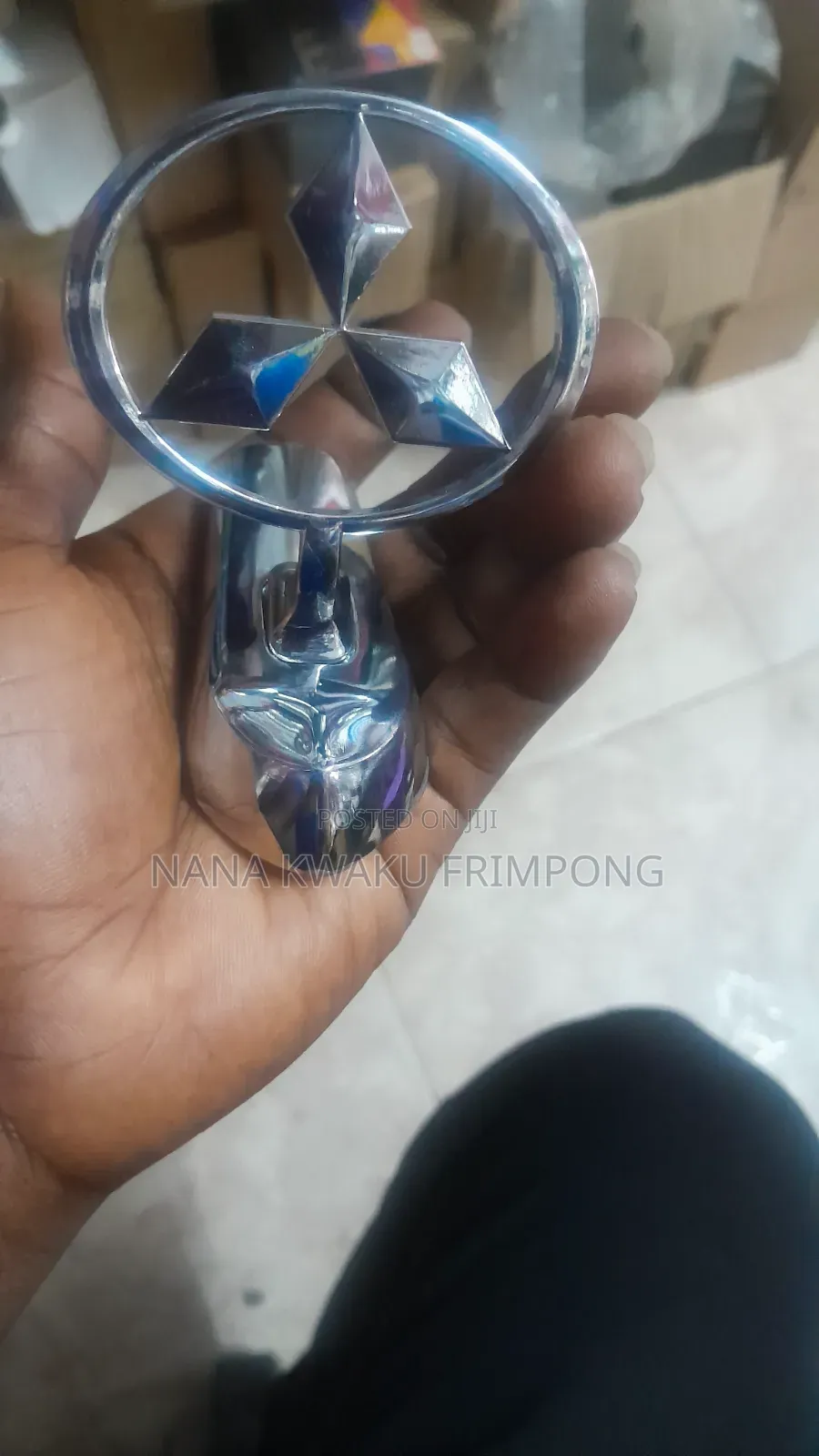Mitsubishi Brand Car Hood Mascot Ornament, Bonnet Badge