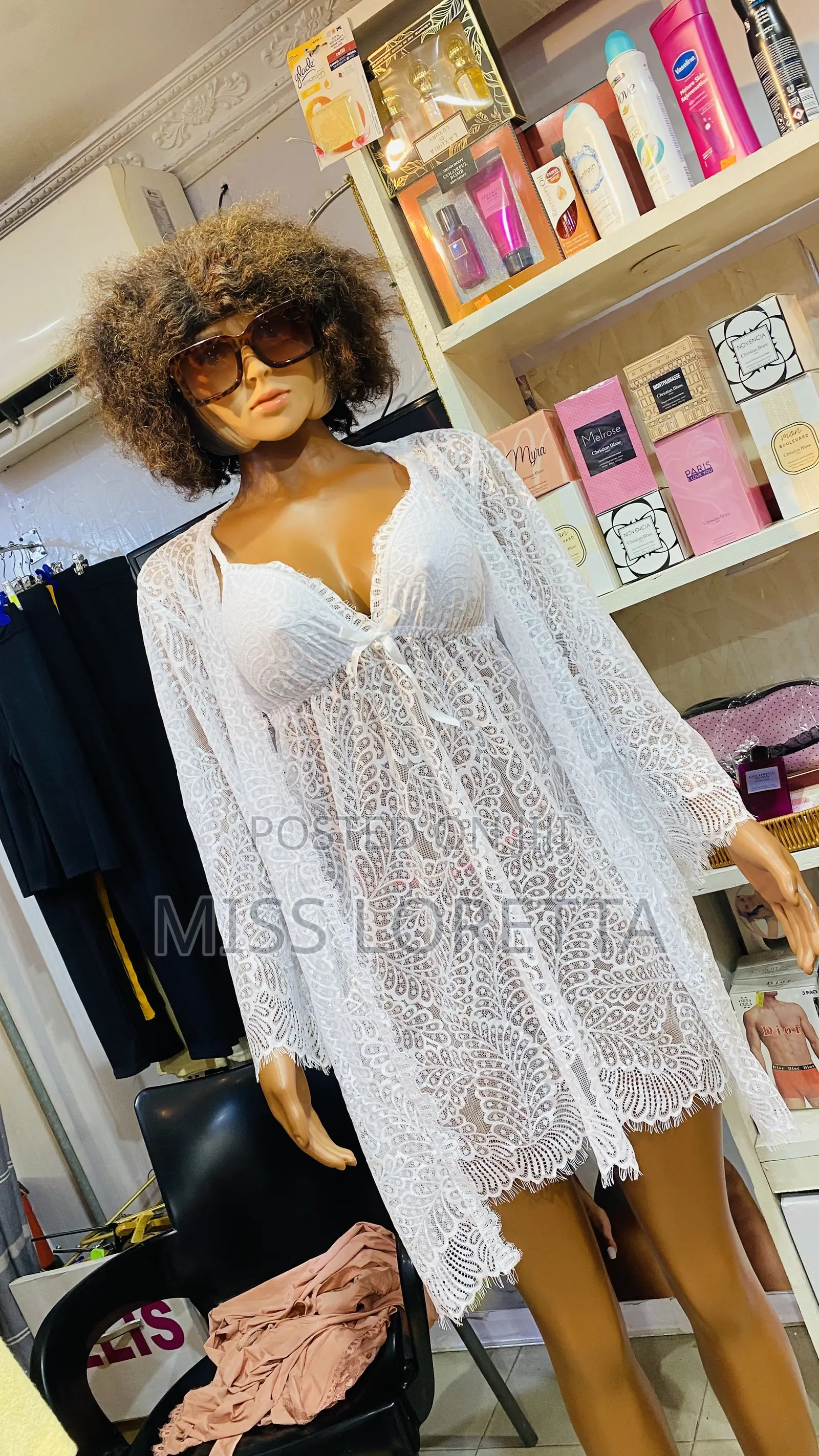 Lace 3pc Nightie Set