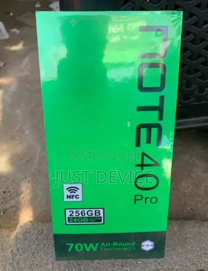 New Infinix Note 40 Pro 5G 256 GB Black