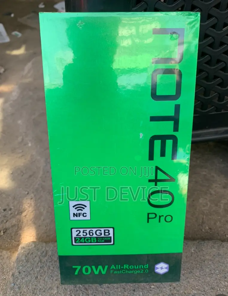New Infinix Note 40 Pro 5G 256 GB Black