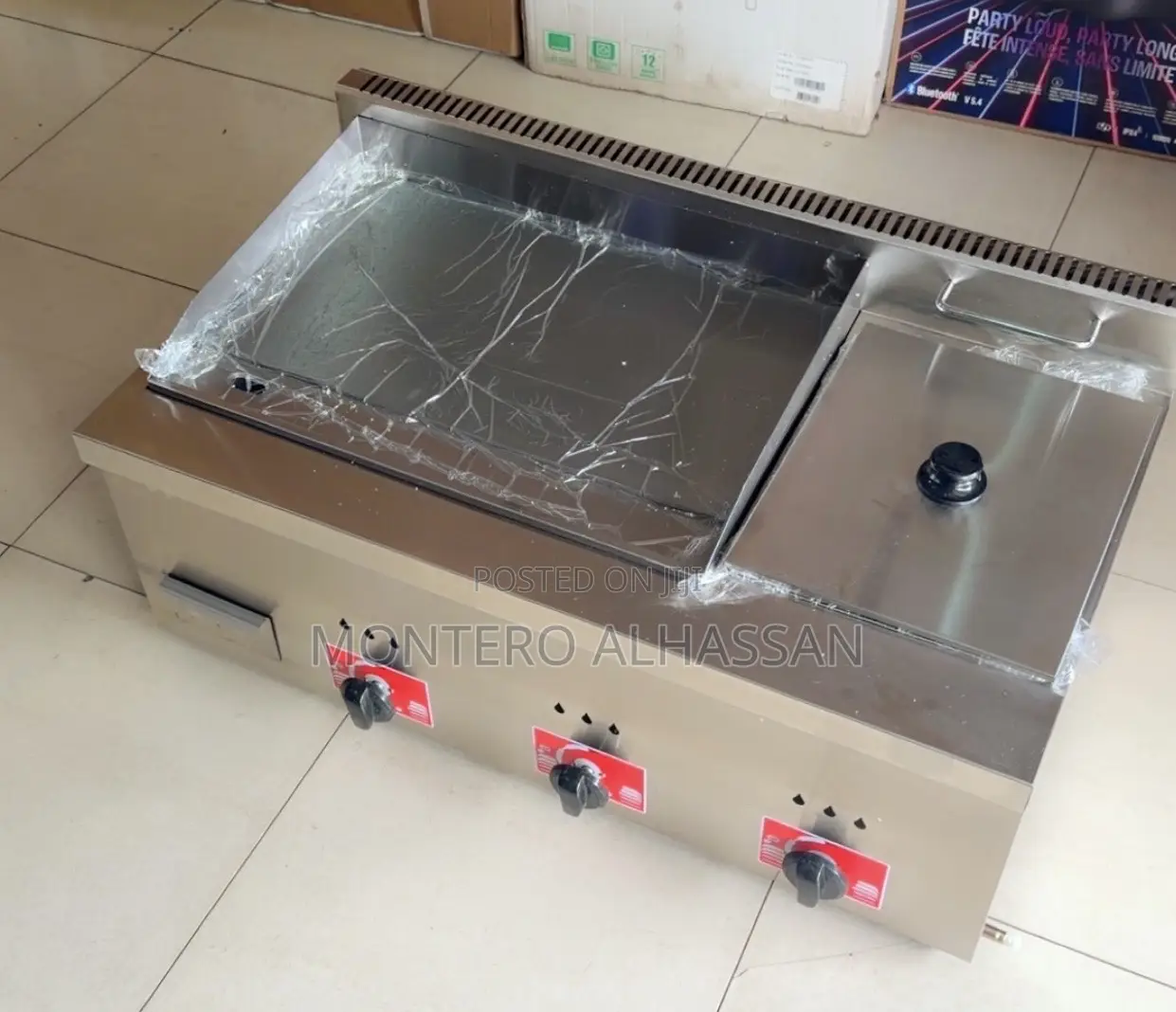Gas Griddle With Fryer