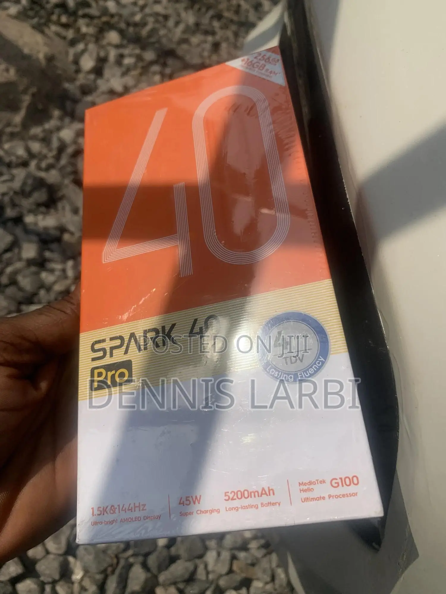 New Tecno Spark 40 Pro 256 GB Black