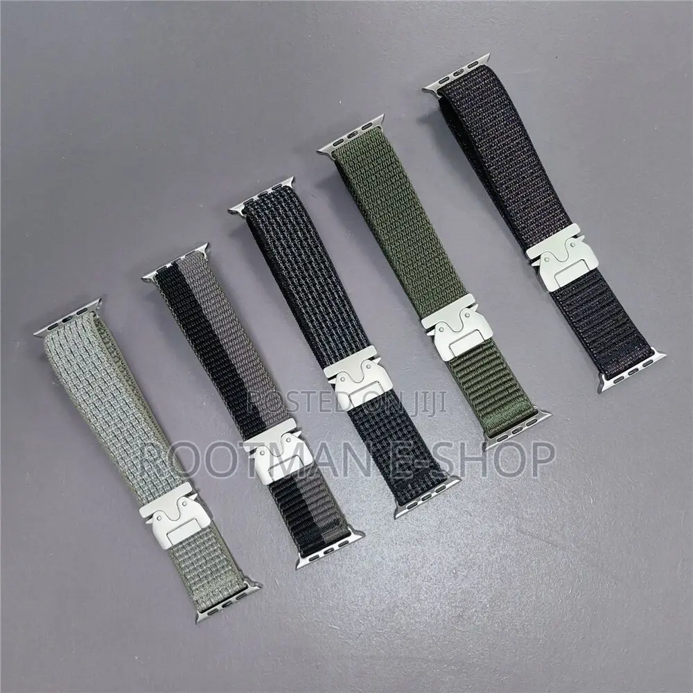 Nylon Sports Loop Band Strap for Apple Watch 4 to Se 44/45/46/49mm