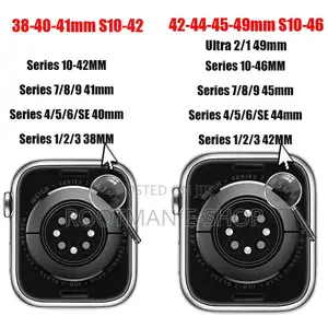 Silicone Strap for Apple Watch Band 42mm to 46mm Sport