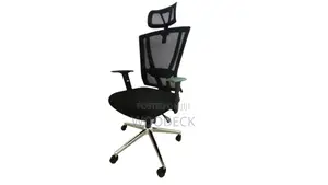 High-Back Ergonomic Mesh Office Chair With Headrest