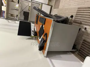 Upgrade Your Workspace: Comfy Grey Chair Stylish Desk/Table Combo!