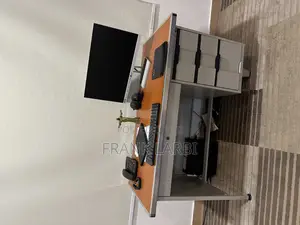 Upgrade Your Workspace: Comfy Grey Chair Stylish Desk/Table Combo!