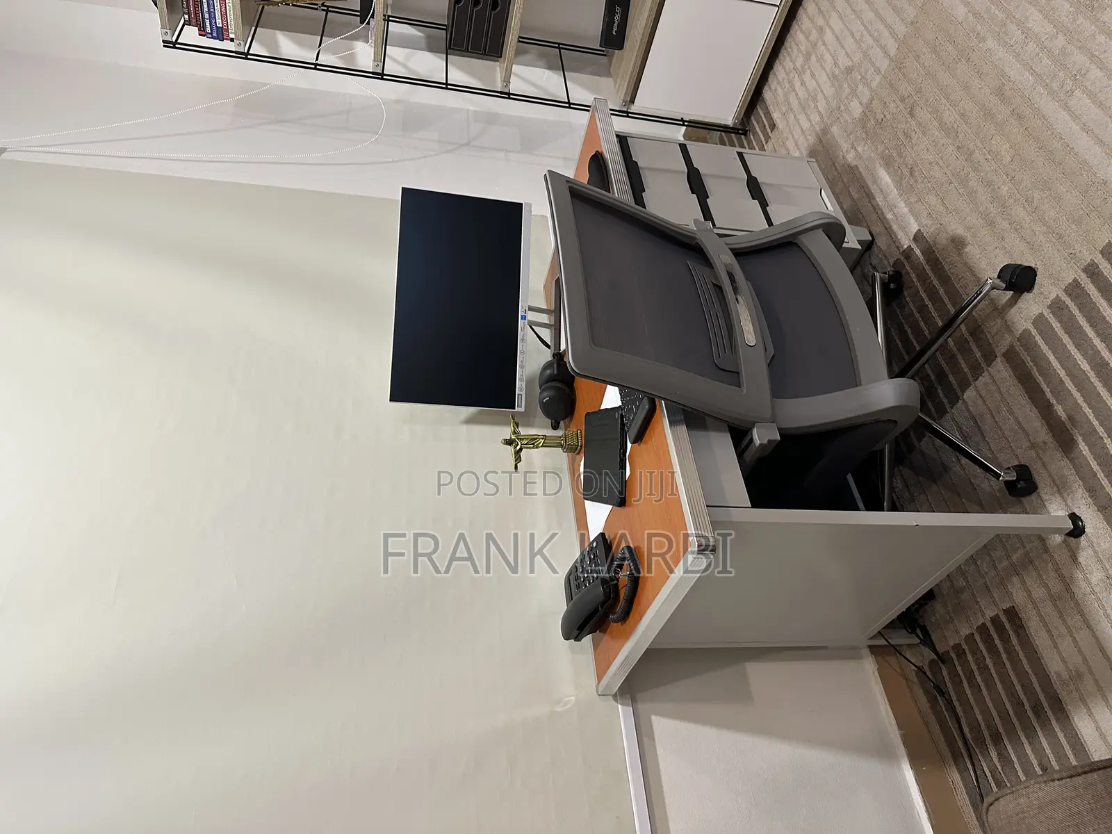 Upgrade Your Workspace: Comfy Grey Chair Stylish Desk/Table Combo!