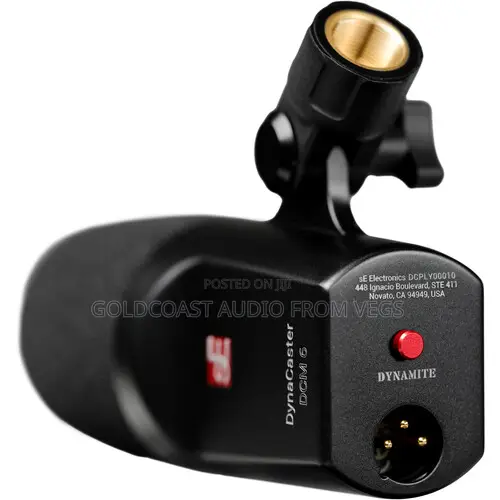 Se Electronics Dynacaster Dcm6 Active Dynamic Broadcast Mic WTH Preamp