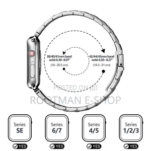 Stainless Steel Iwatch Strap Silver Color + Case (42/44/45/49mm)
