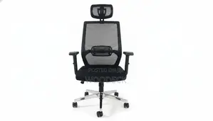 High-Back Ergonomic Mesh Office Chair With Headrest