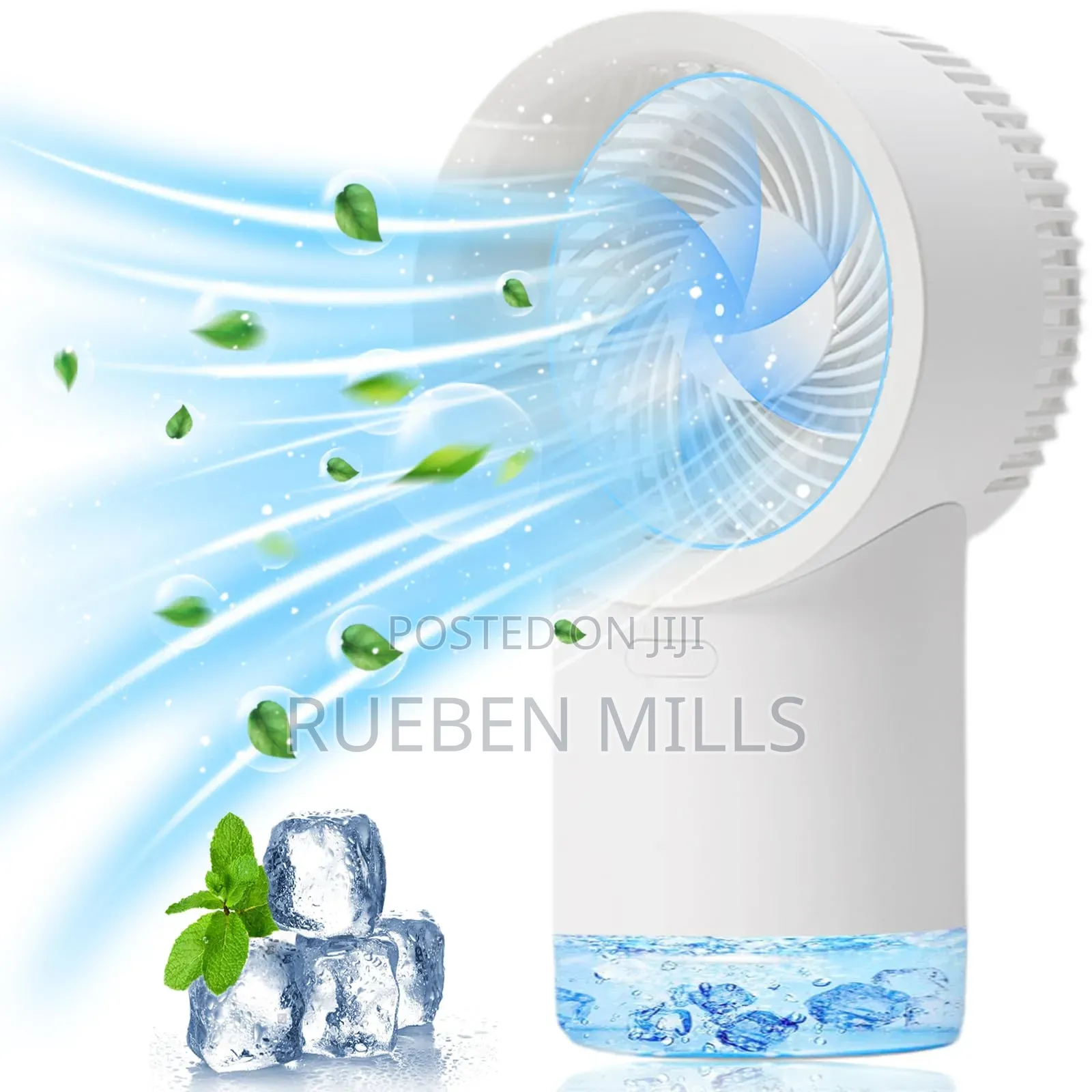 Mist Diffuser Humidifier Air Cooler Rechargeable Fan - 400ml Capacity