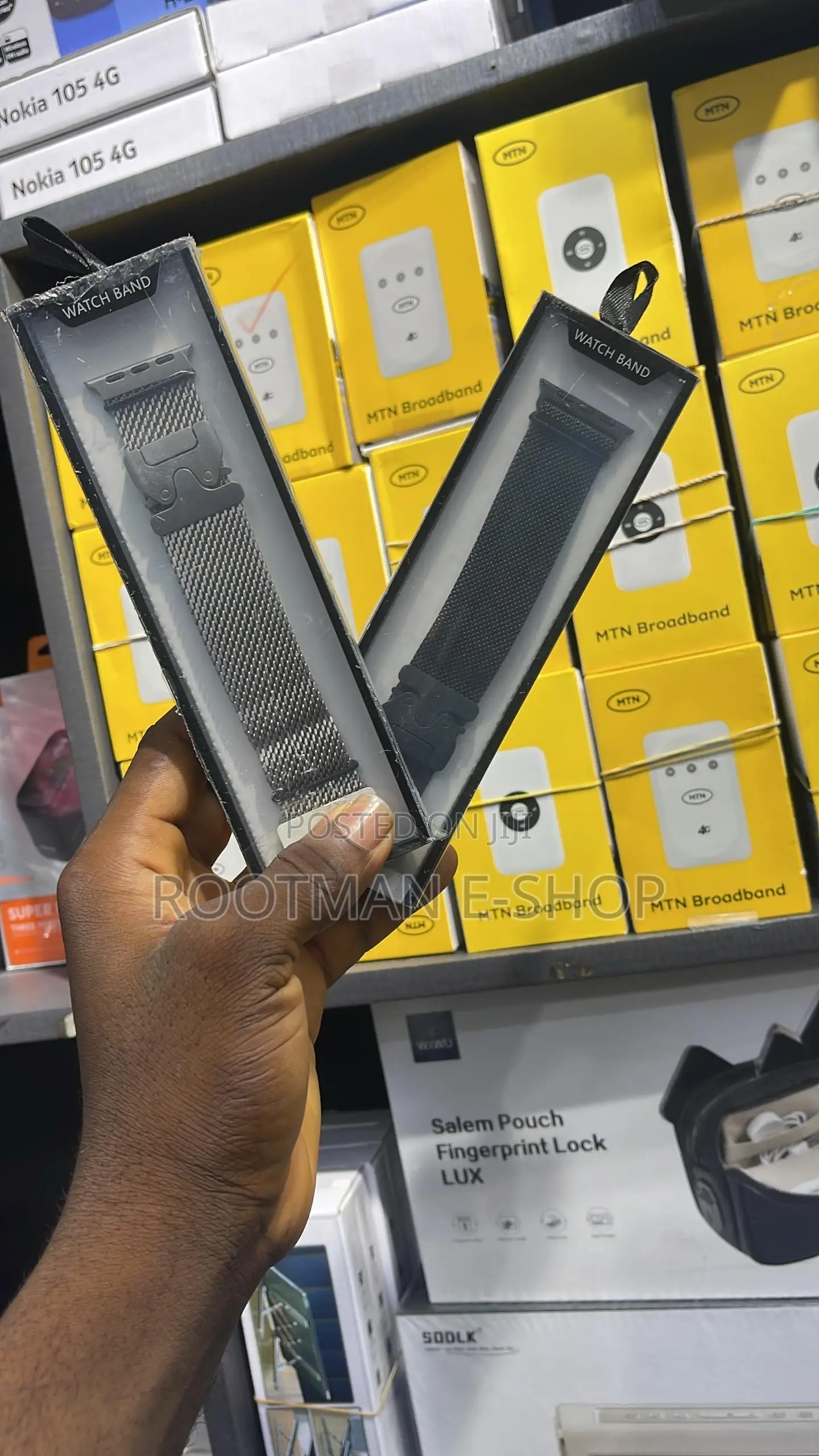 Milanese Loop Apple Watch Band - Black (42/44/45/46/49/Series10)