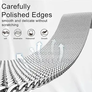 Black Milanese Loop 2.0 Apple Watchband (42/44/45/46/49mm