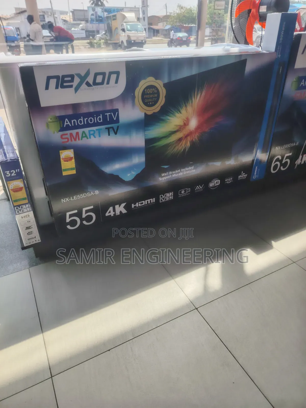 Nexon 55-Inch Uhd Frameless Smart Android Tv (Nx-Le55dsa-B)