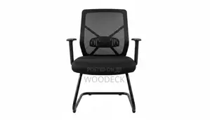 Modern Mesh Visitor/Conference Chair With Sled Base