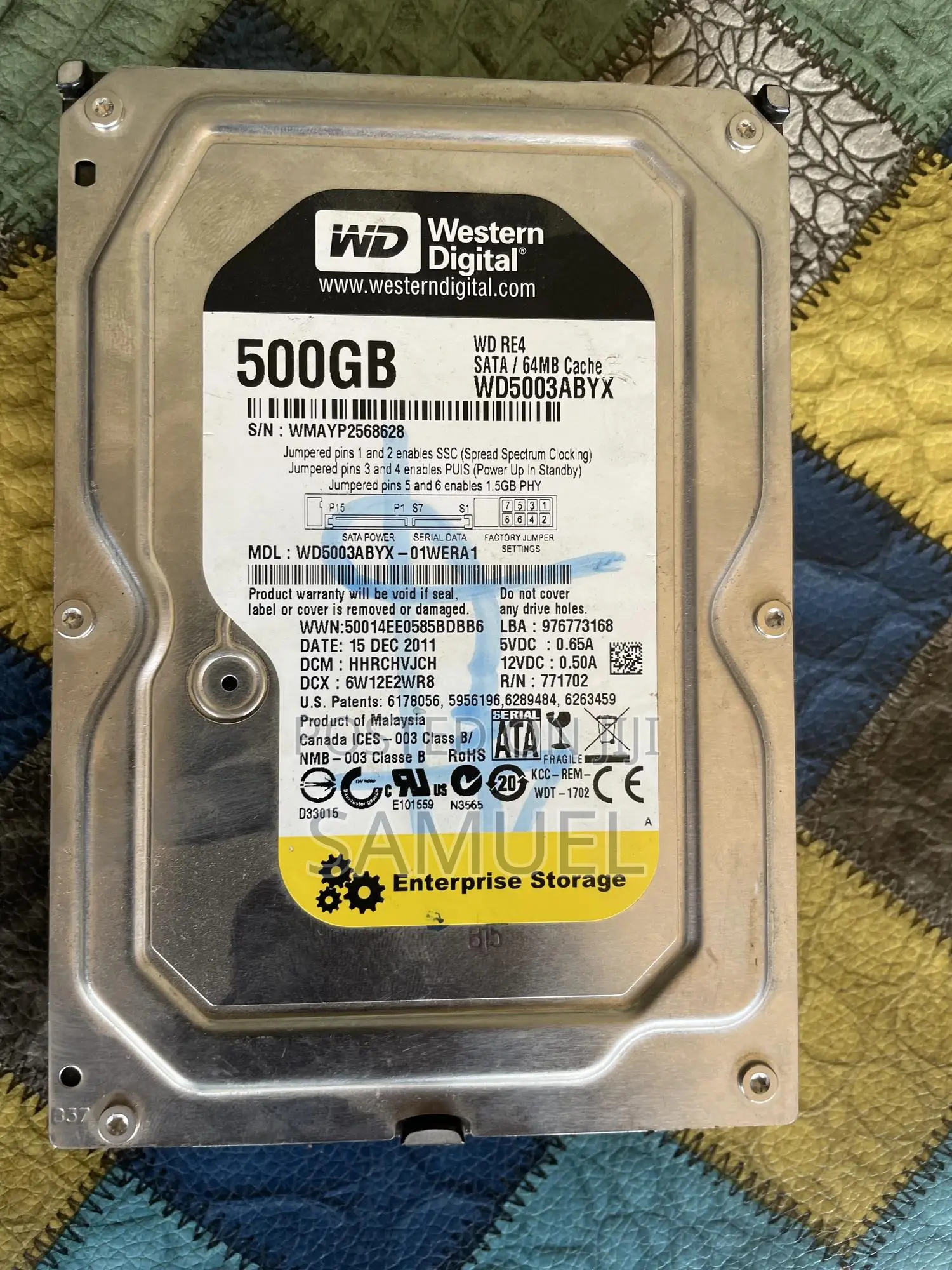Desktop Hard Drive HDD 500gb
