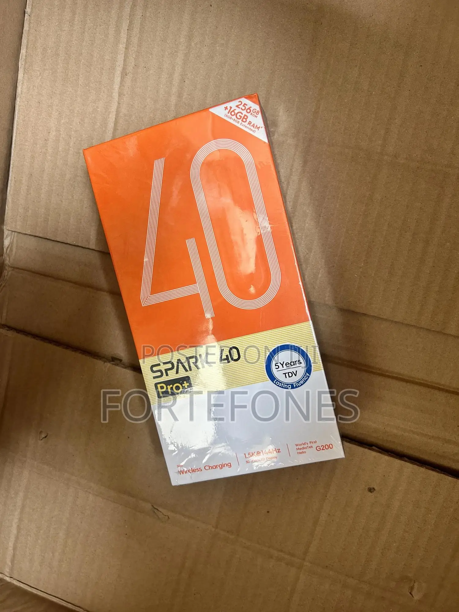 New Tecno Spark 40 Pro+ 256 GB Black