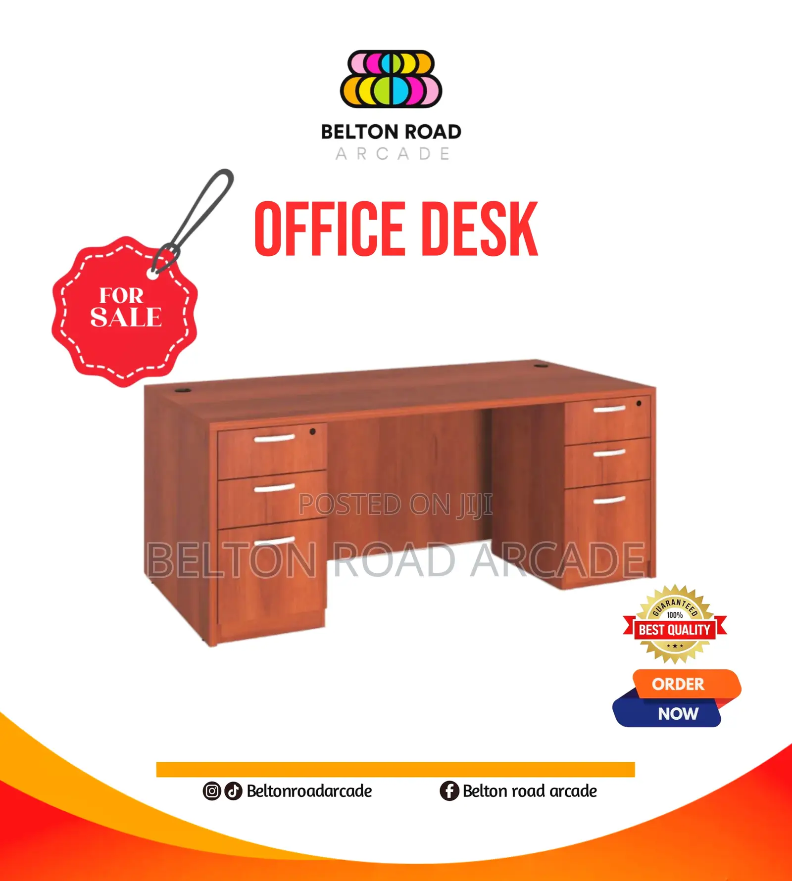 Luxury Executive Office Desk In Accra - Brand New Strong Spacious