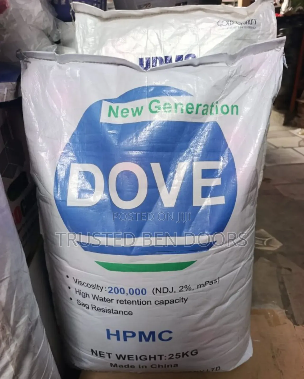 Dove HPMC for Tiling and Industrial Use 25kg