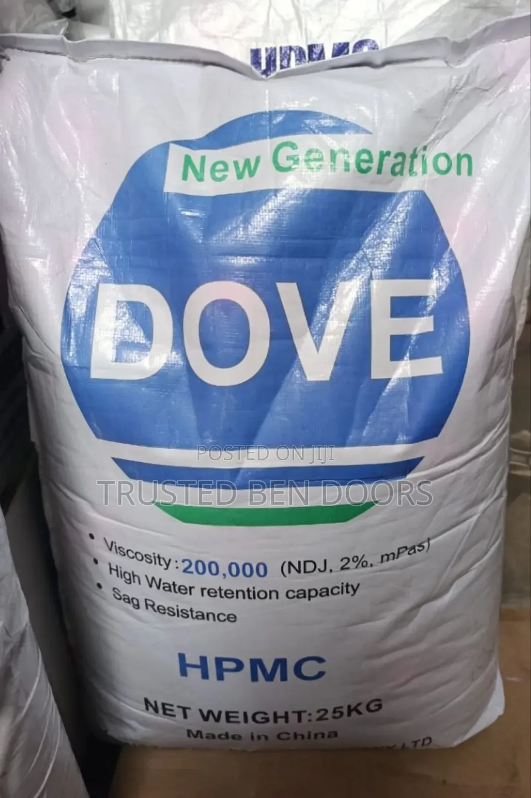 Dove HPMC Tile Chemical 25kg