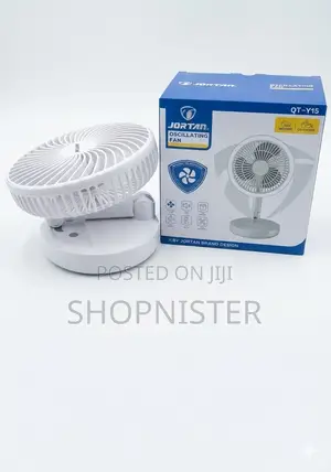 Brand New Jortan Foldable Rechargeable Standing/Table Fan