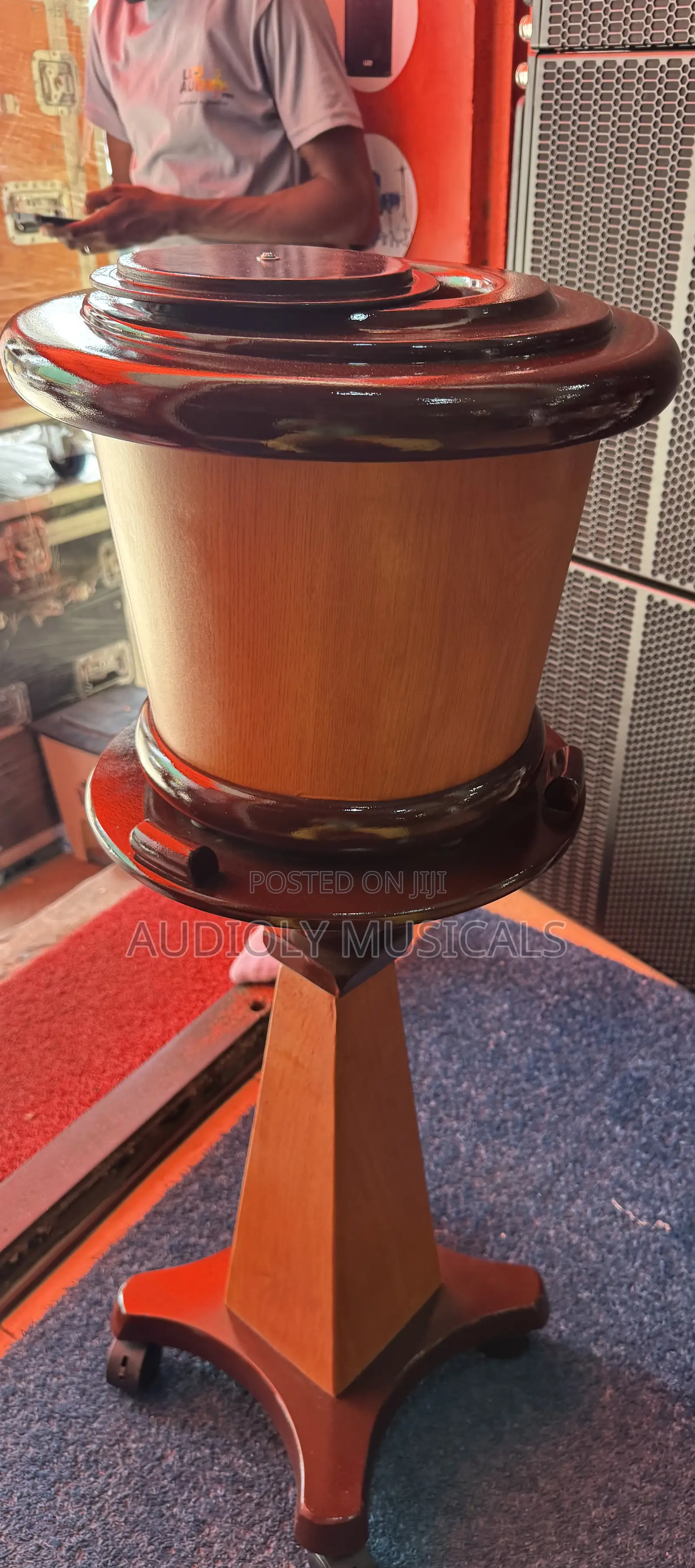 Wooden Offering Bowl Brown