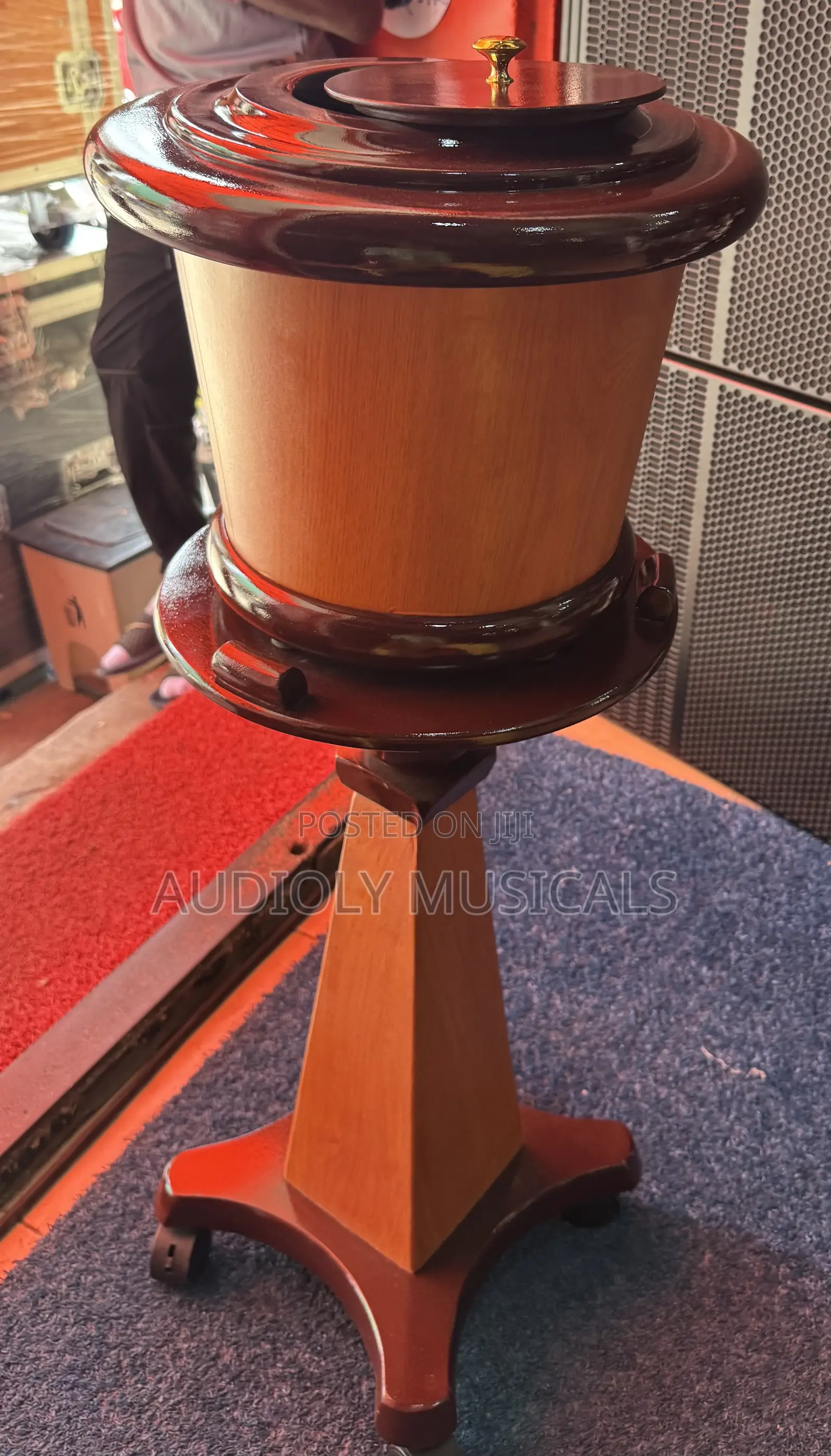 Wooden Offering Bowl Brown