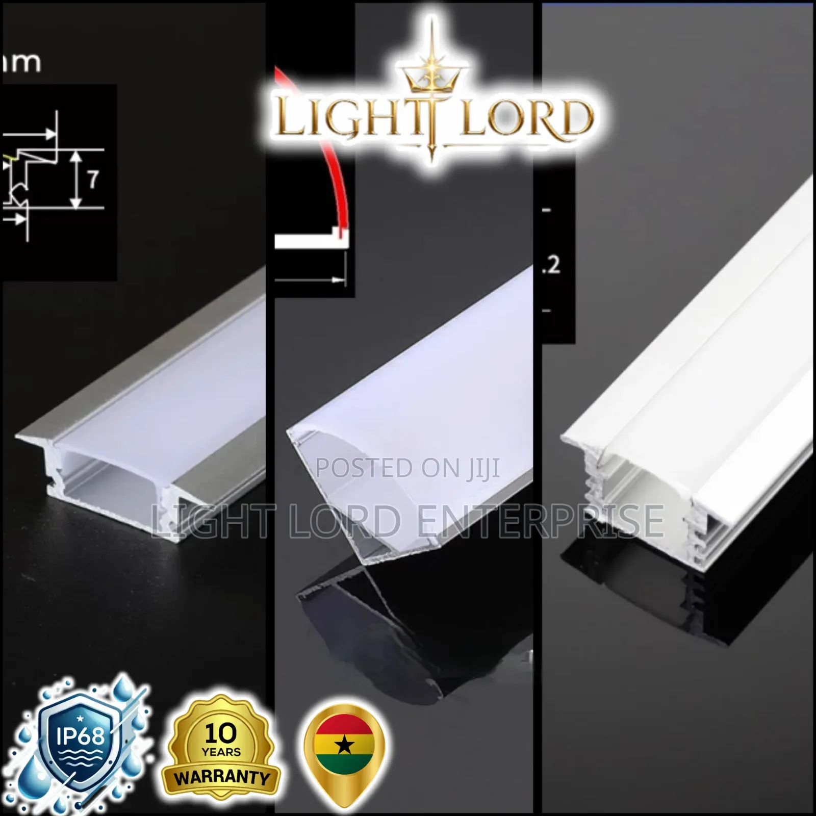 (Oy67) 3meters Aluminum Profile Channel