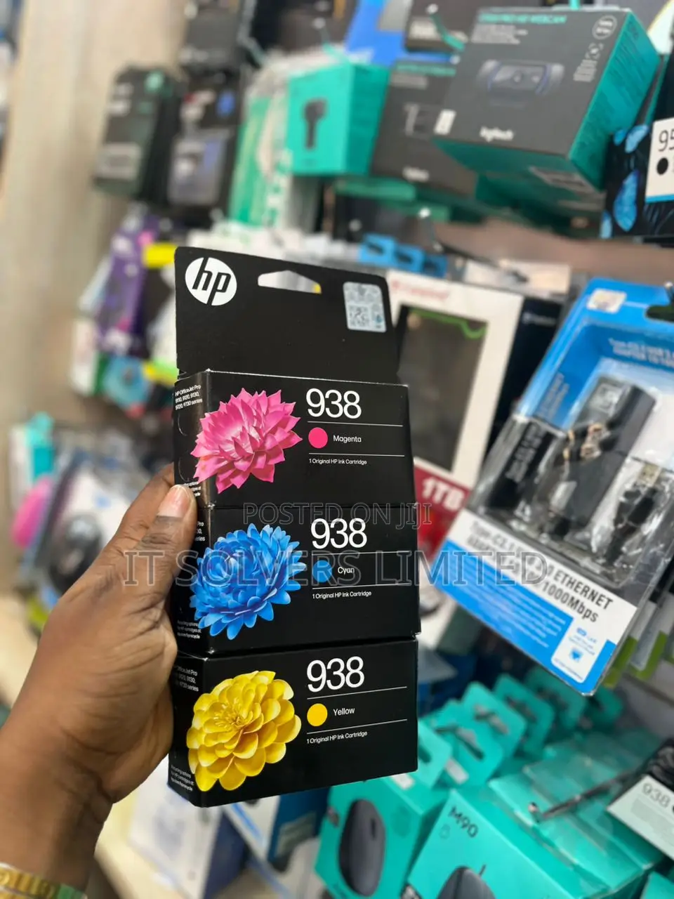 Hp 938 Ink Cartridge (Cyan,Magenta and Yellow)