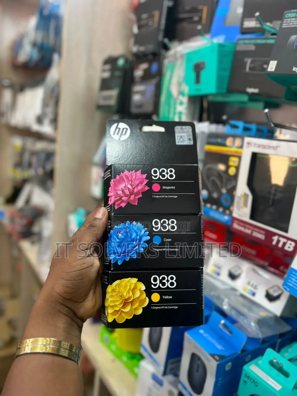 Hp 938 Ink Cartridge (Cyan,Magenta and Yellow)