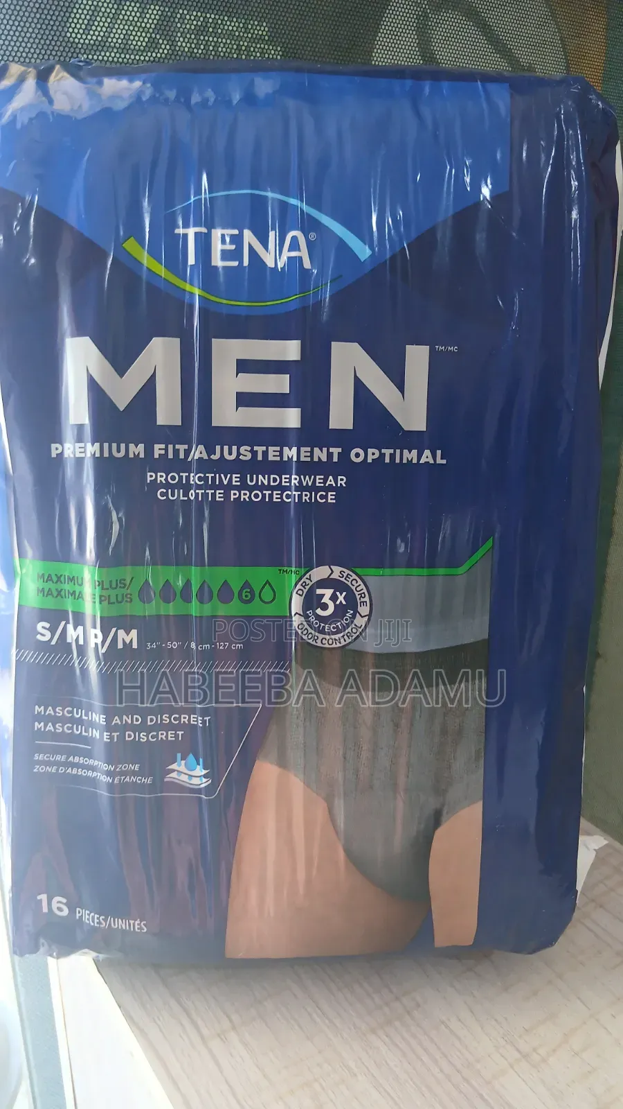 Tena Men Premium Fit/ Adjustment Optimal .Medium Size