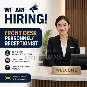 Female or Male Front Desk Needed for Immediate Employment