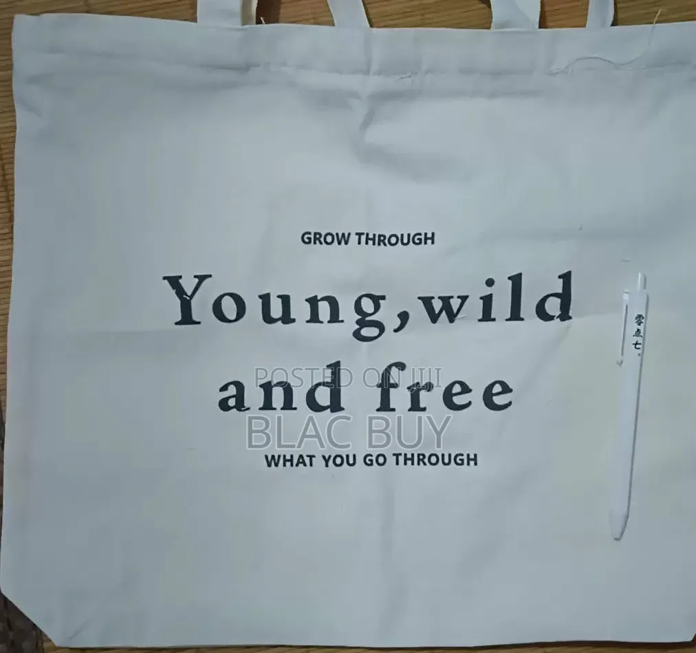 Durable Organic Cotton Shopping Tote Bag