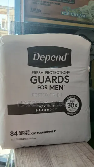 Depend Fresh Protection. Guards for Men.