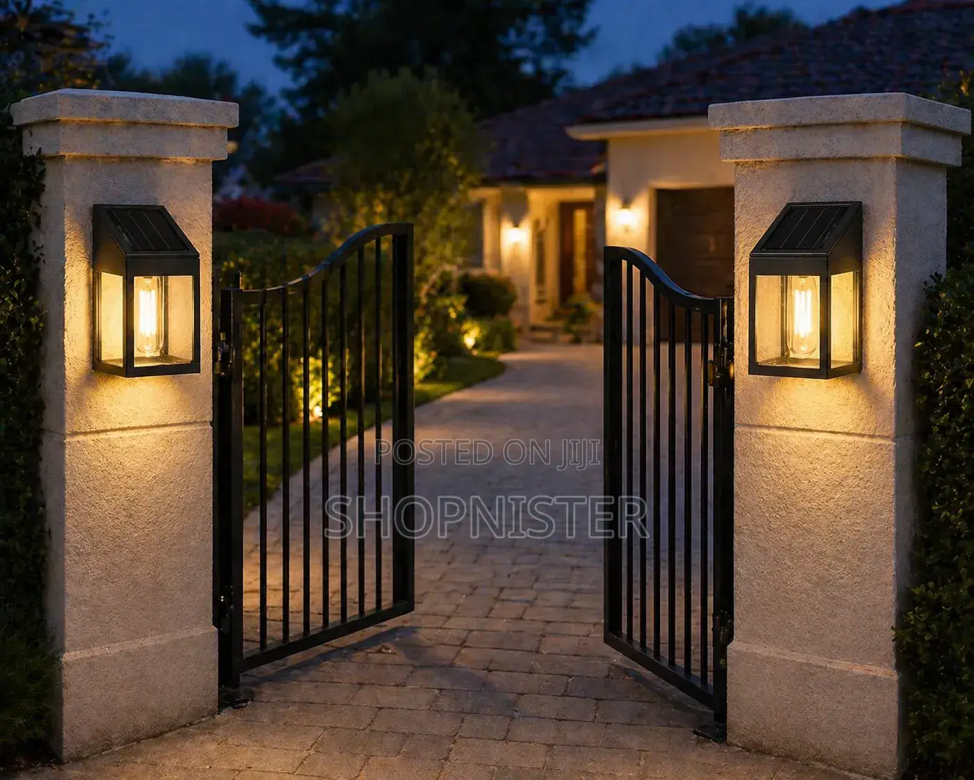 2pcs Solar Wall Lights – Outdoor Waterproof Led Lantern