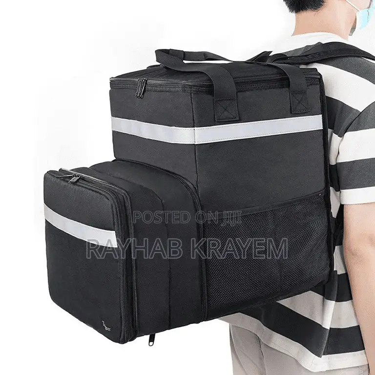 Durable Expandable Insulated Delivery /Takeaway Bag With Compartments