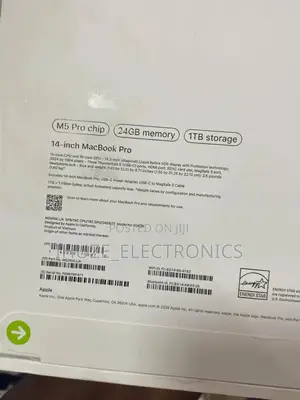 New Laptop Apple MacBook Pro 2025 M5 14-inch 24GB Apple M5 Pro SSD 1T