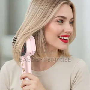 Porodo 2-In1 Hair Dryer Straightener Brush Smart Temperature Control